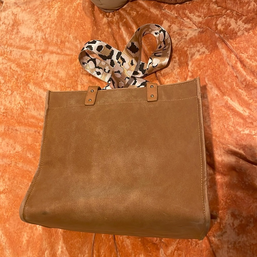 Large brown tote bag